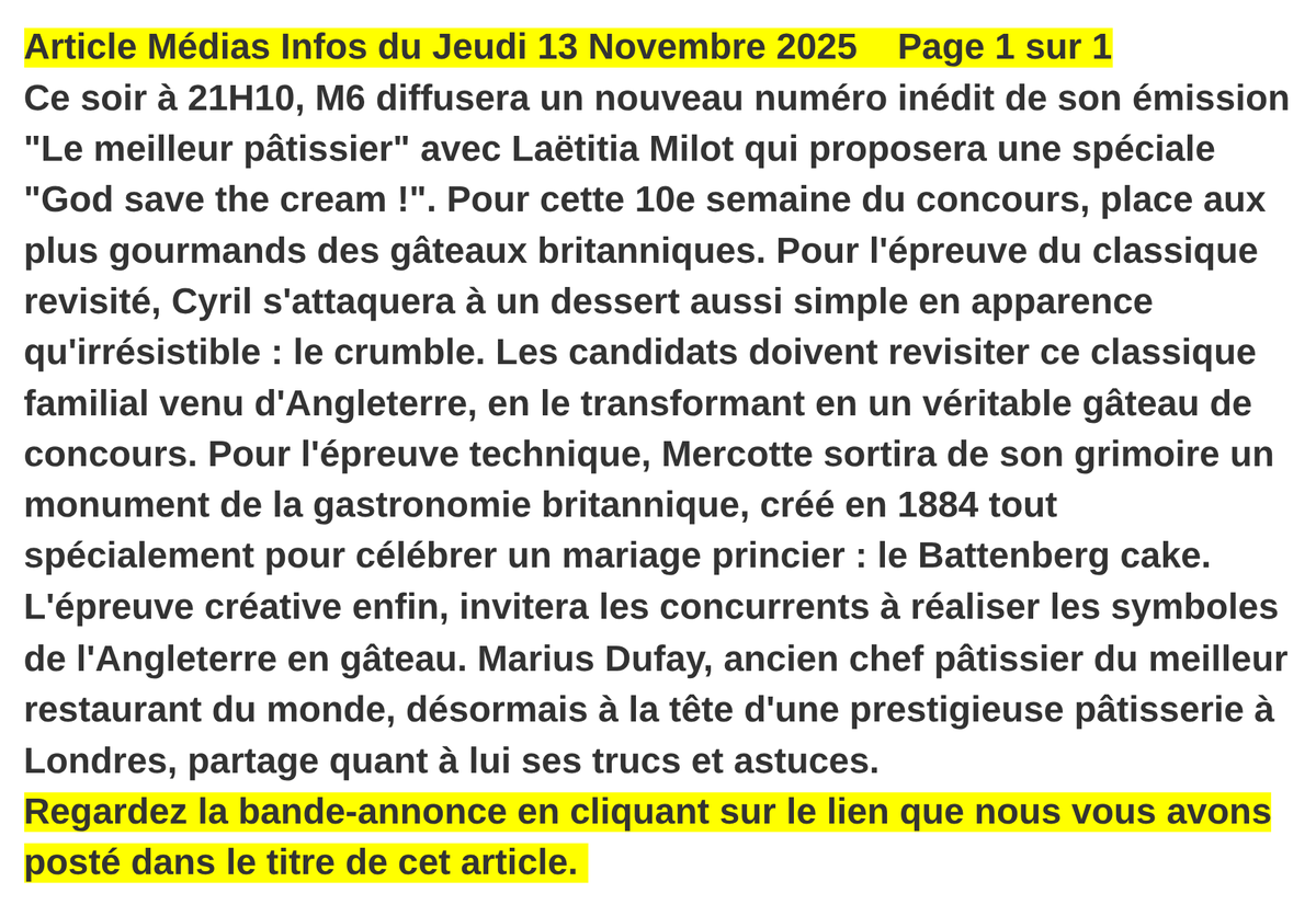 Médias Infos tweet media