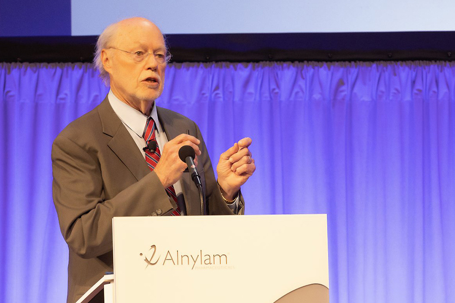 MITBiology's tweet image. Alnylam Pharmaceuticals has established a named fund in honor of its co-founder, an MIT Institute Professor and Nobel laureate. The Phil Sharp-Alnylam Fund for Emerging Scientists will support MIT biology graduate students and faculty. @Alnylam