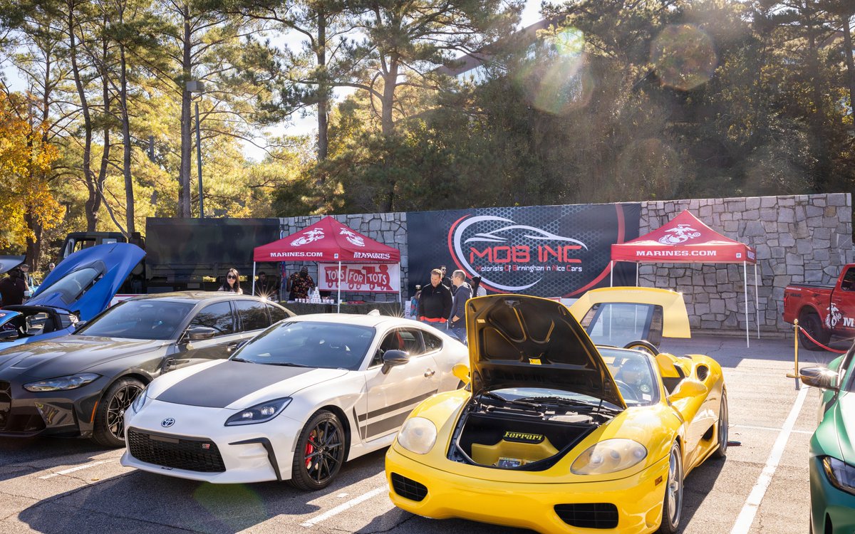 U.S. Marine Corps Toys for Tots Greater Alabama Campaign conducted a kickoff car show hosted by Motorist of Birmingham in Nice Cars (MOBINC) to support the mission of collecting toys for families in need during the holiday season, in Birmingham, AL, on Nov. 1, 2025.