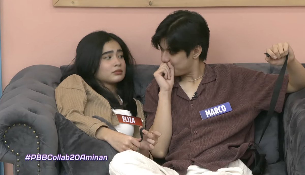 PBBabscbn's tweet image. It&apos;s giving... tension! 😬

#PBBCollab20Aminan