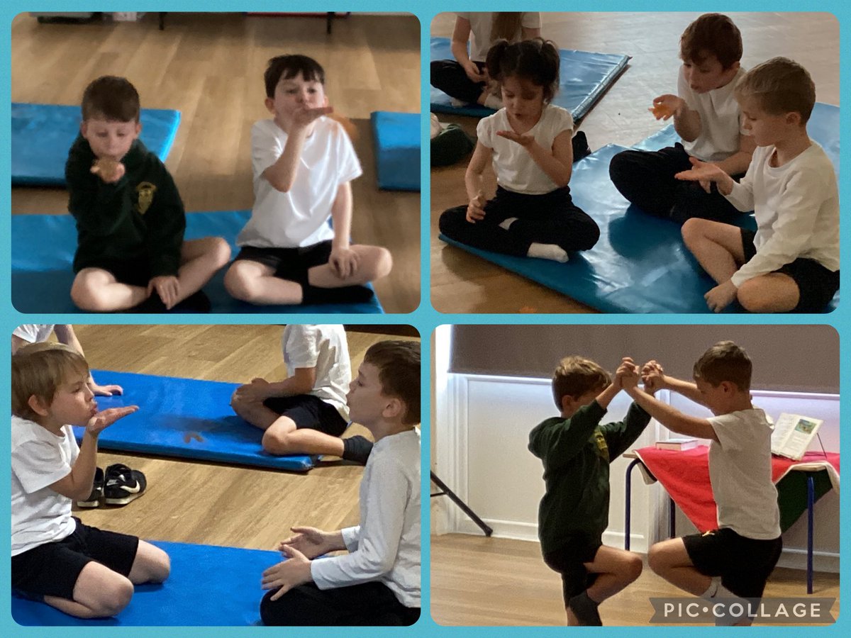 #Y2 We enjoyed our first yoga session this afternoon with Miss Joanna. We learned lots of new poses and we have been practising our breathing techniques.