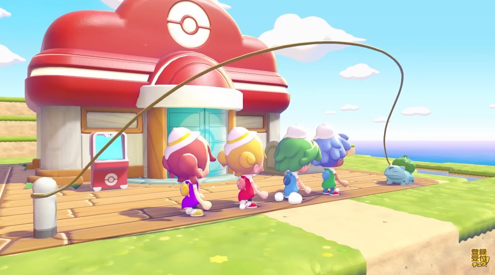 denfaminicogame's tweet photo. 『ぽこ あ ポケモン』最大4人協力に対応！おすそわけ通信にも対応
https://t.co/AaO4GOSRVo

家を建てたりクラフトで装飾品を作ったり、一緒に写真を撮ることもできる https://t.co/PxOFx0r0vj
