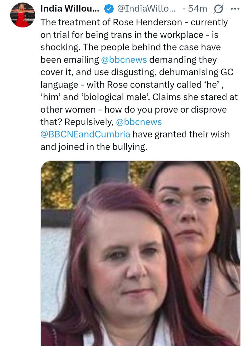GenderReceipts's tweet photo. Misogynist @IndiaWilloughby has attempted to set a trap with this post. 

The individual pictured is actually one of the brave nurses. It's clear that he wants people to think it's the trans identified man "Rose", &amp; attack her appearance. 

Get in the replies if you can. 🙏🏻 https://t.co/XNE4Q1VrH6
