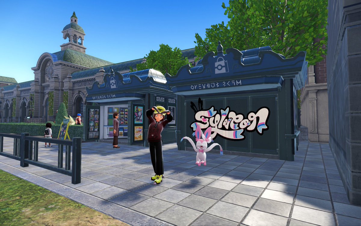 sylveon graffiti in lumiose city