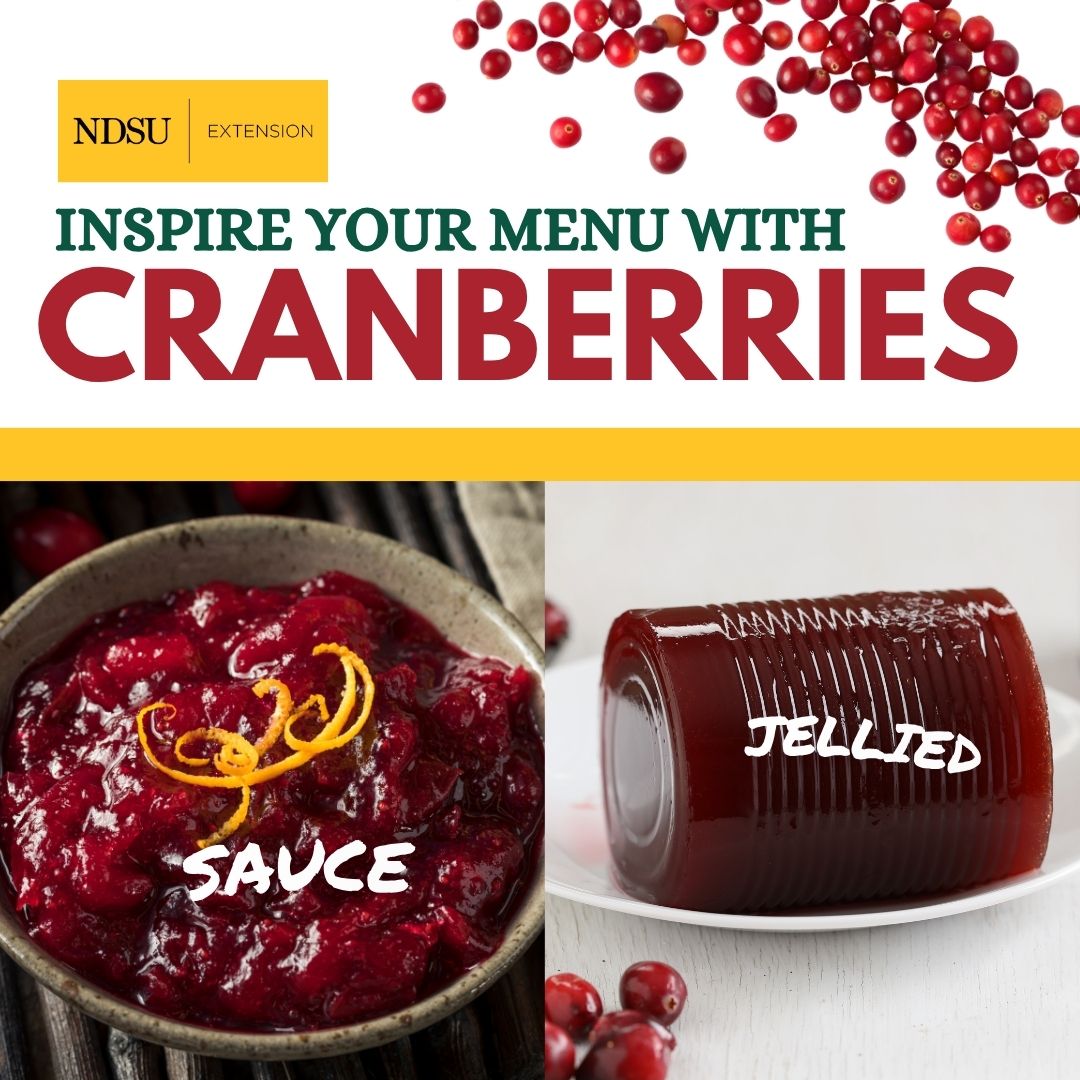 Let's settle a classic holiday dinner debate. Which form of cranberries can be found on your holiday table?
Cranberries, like many other fruits, are a good source of vitamin C. ag.ndsu.edu/news/columns/p…
#cranberry #thanksgiving #holiday #ndsuextension