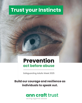 It’s day four of #SafeguardingAdultsWeek and today looks at Trust your Instincts.
anncrafttrust.org/professional-c…