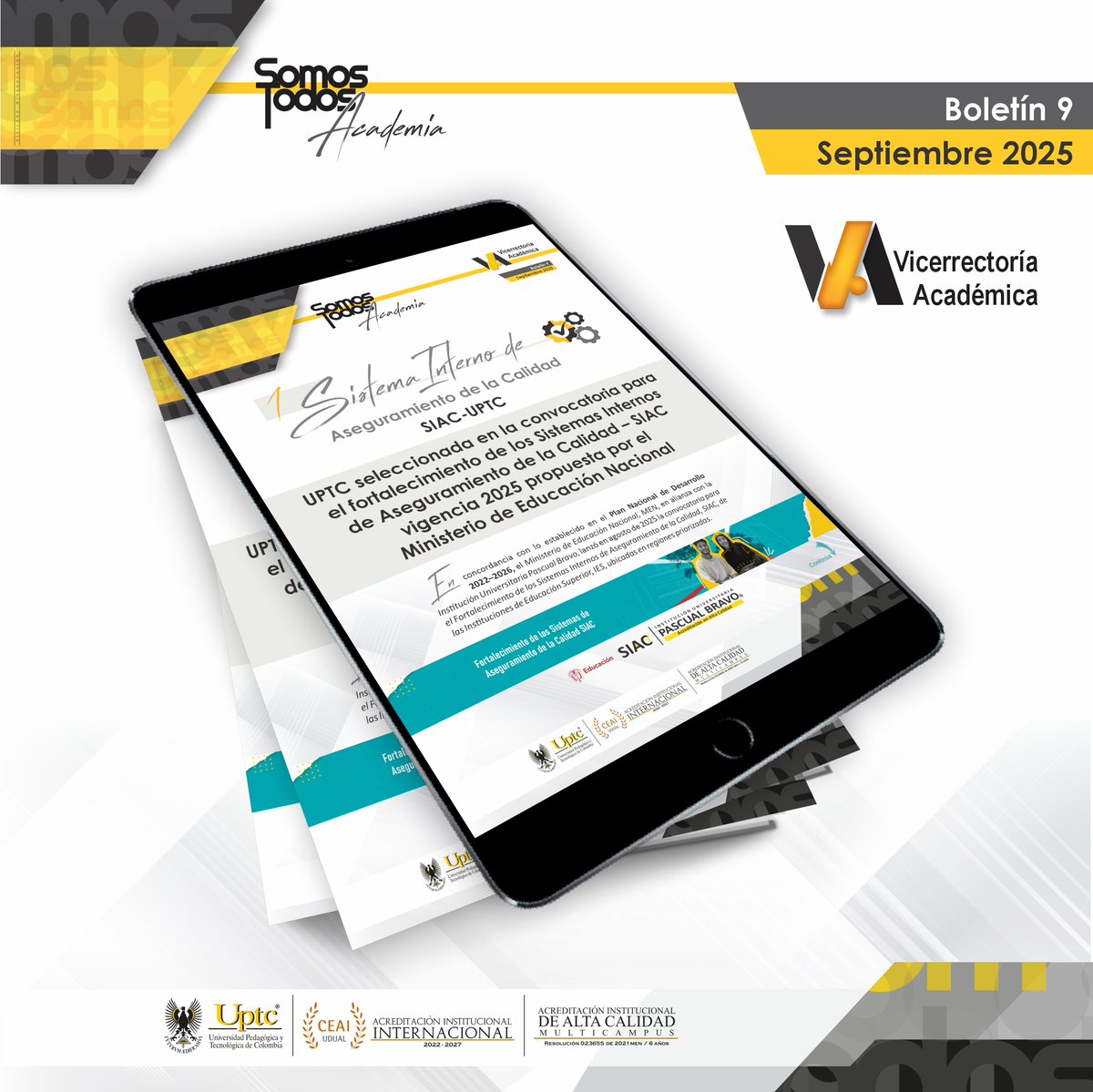 UPTCoficial's tweet image. 🙋 Te invitamos a conocer el informe de actividades del mes de #SEPTIEMBRE de 2025 de la Vicerrectoría Académica de la #UPTC 👇 

¡Visítanos! 🔽
drive.google.com/file/d/1tnTLL7…