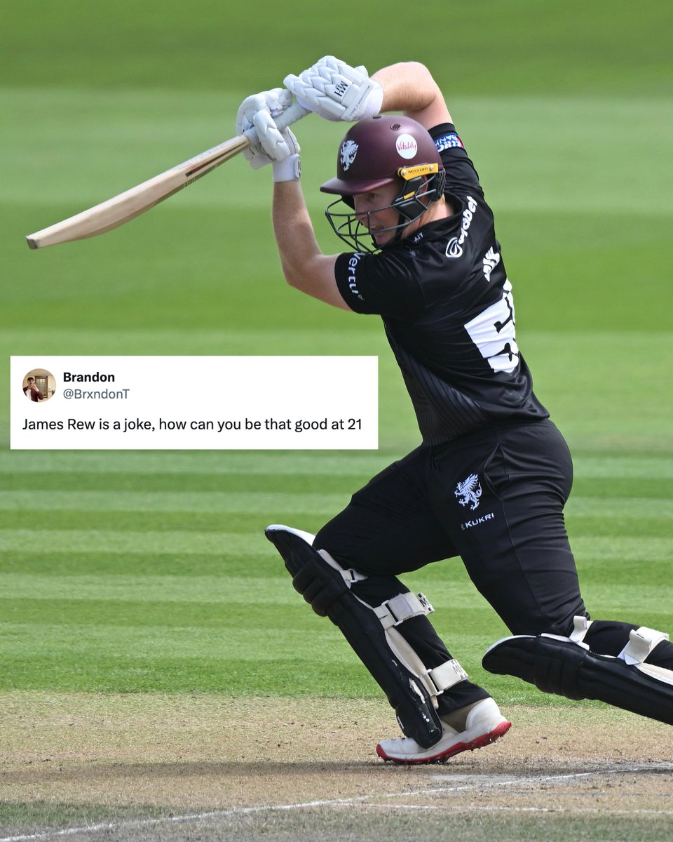 SomersetCCC's tweet photo. James Rew is different gravy 😍

#YouAreSomerset https://t.co/adwbHvzNTP