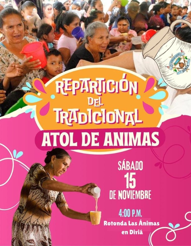 El atol de ánimas nos reúne en una tradición que llena de fe y sabor a Diriá. Este 15 de noviembre a las 4:00 p.m., vení a vivir esta hermosa costumbre 🇳🇮🥣✨💛 #TradicionesNicas #RelaxNica