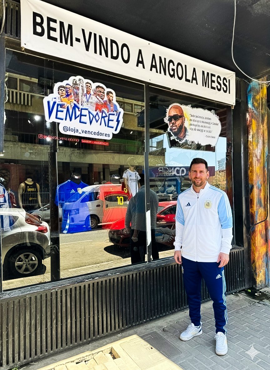 O grande Lionel Messi já está cá em Angola e veio visitar a nossa loja 😅😊🔥

#WelcomeToAngolaMessi