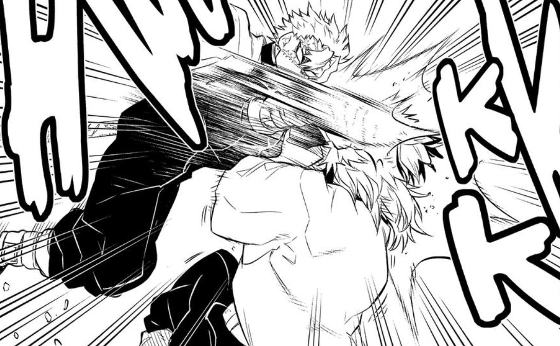 sakamaoto_'s tweet photo. Saneren is criminally underrated; Sanemi likes Kyojuro a lot and Kyojuro admires &amp; respects him. Their "meet cute" is basically Sanemi trying to beat the shit out of him and Kyojuro refusing to hit back, praising him instead and leaving him speechless &amp; enamored right on the spot https://t.co/LxsfnpAmE5
