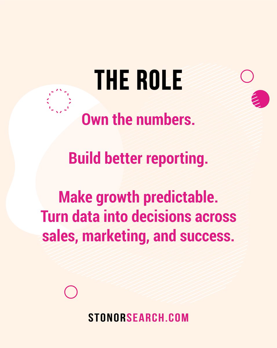 StonorSearch's tweet photo. Revenue Operations Leader | £80-90k + equity | Path to Head of RevOps

If you know SaaS metrics inside out and want to shape how a global business scales, this is your moment.

Full job description 🦝🦝🦝

https://t.co/hJcBEmCJaI https://t.co/7JbPqWWsfH