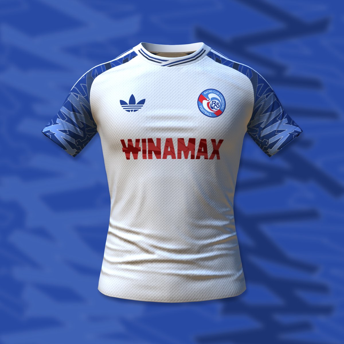 maitre_guigz's tweet image. 🖌️ Un maillot du Racing qui sent bon les années 90 !
Basé sur un template iconique d&apos;Adidas #LiveRCS