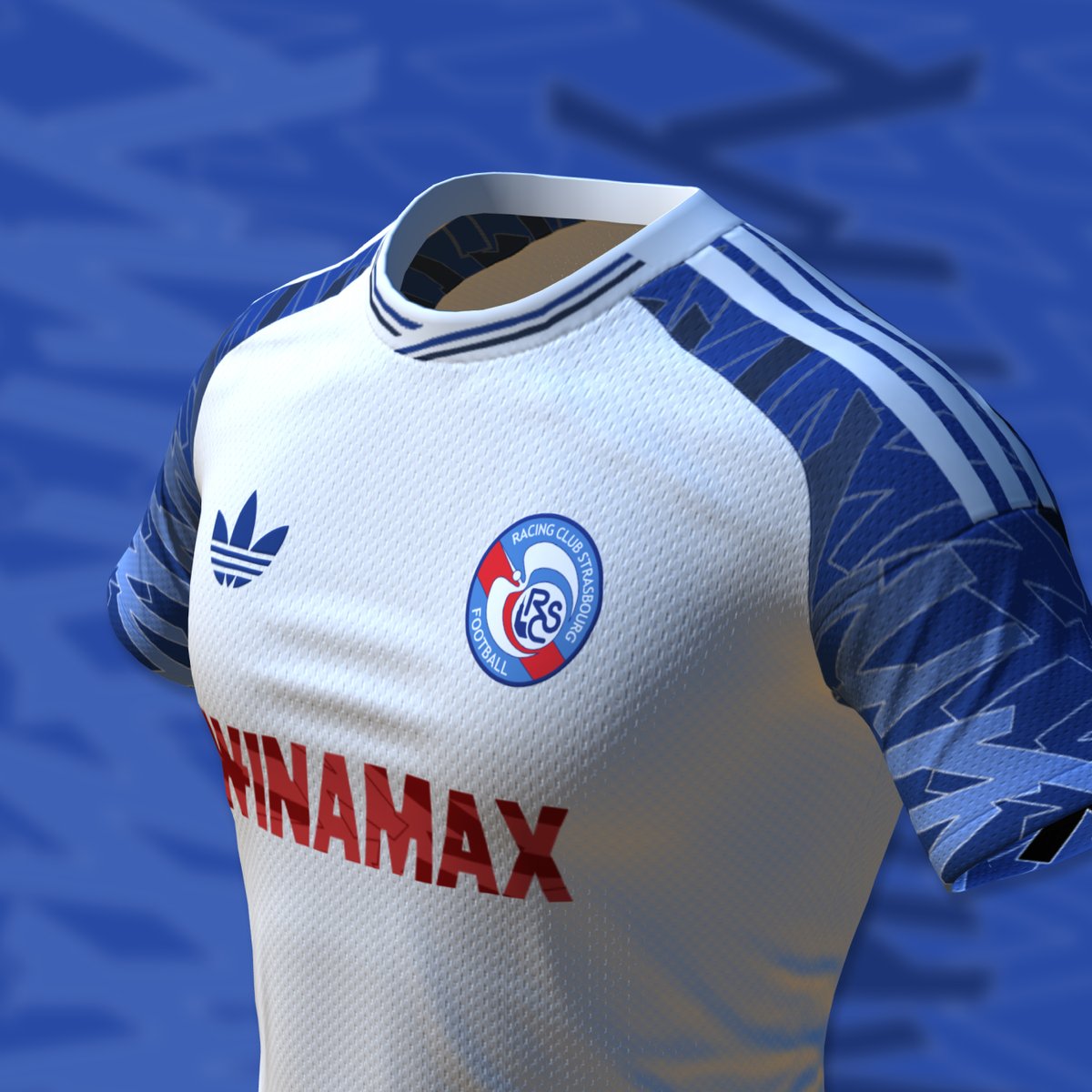 maitre_guigz's tweet image. 🖌️ Un maillot du Racing qui sent bon les années 90 !
Basé sur un template iconique d&apos;Adidas #LiveRCS