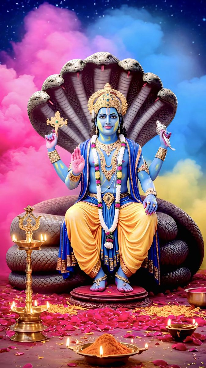 🙏ॐ नमो भगवते वासुदेवाय नमः 🙏
   🥀जय श्री लक्ष्मी नारायण जी 🥀
✨#भगवान #विष्णु करुणा और संरक्षण के प्रतीक हैं, जिनका दिव्य रूप शांत, तेजस्वी और अनुपम है। 
✨शंख, चक्र, गदा और पद्म धारण किए वे सृष्टि के संतुलन के रक्षक हैं। उनकी मुस्कान में शांति है, नेत्रों में असीम ज्ञान और