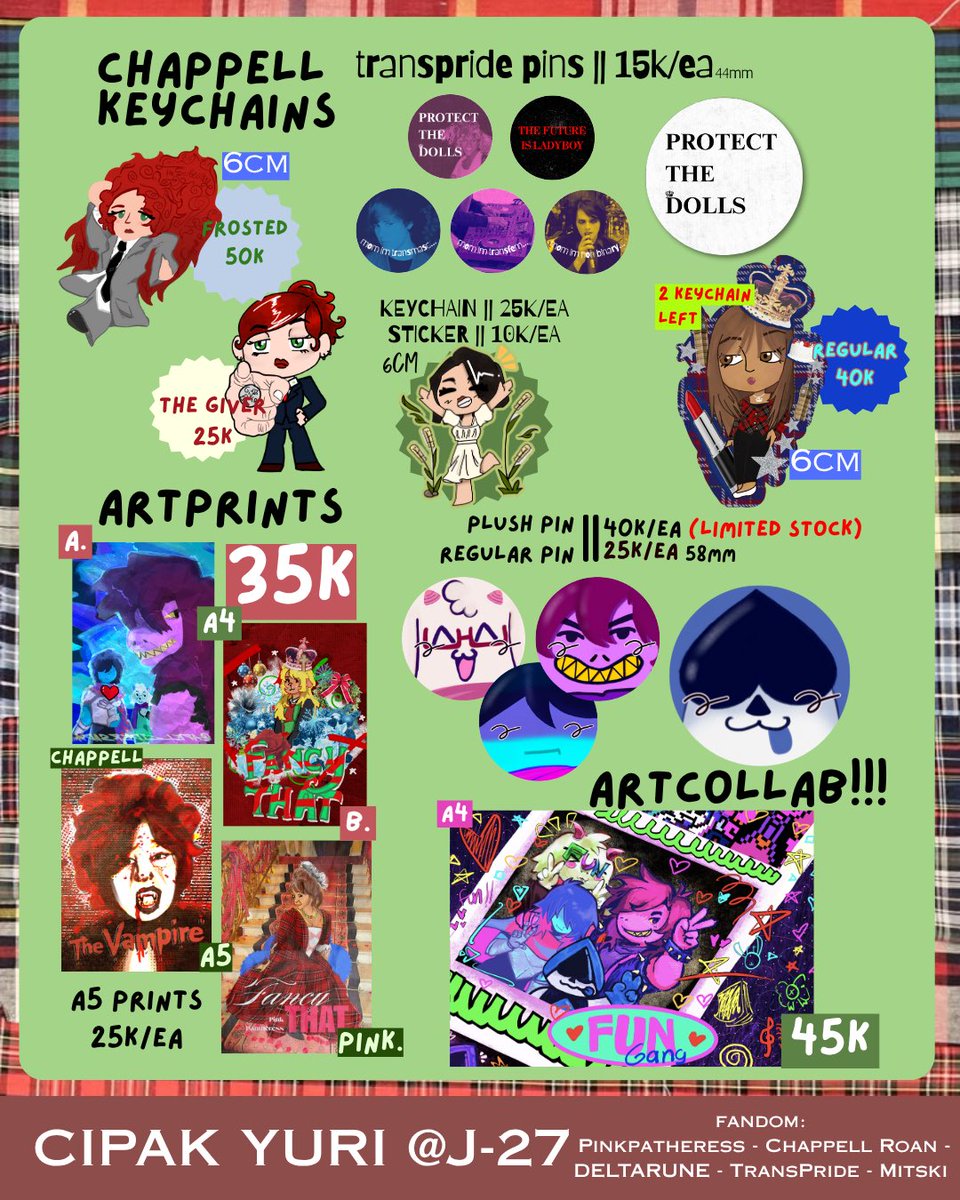 Apelcidersoda's tweet photo. (2/2) #DCU #MCR #BLUR #CHAPPELLROAN #PINKPANTHERESS #ORV #CSM #ALNST #FNAF #Batfam #Mistki, #TransPride #CF21 #cf21catalogue #cf21catalog #comifuro21 https://t.co/fquMliQDzp