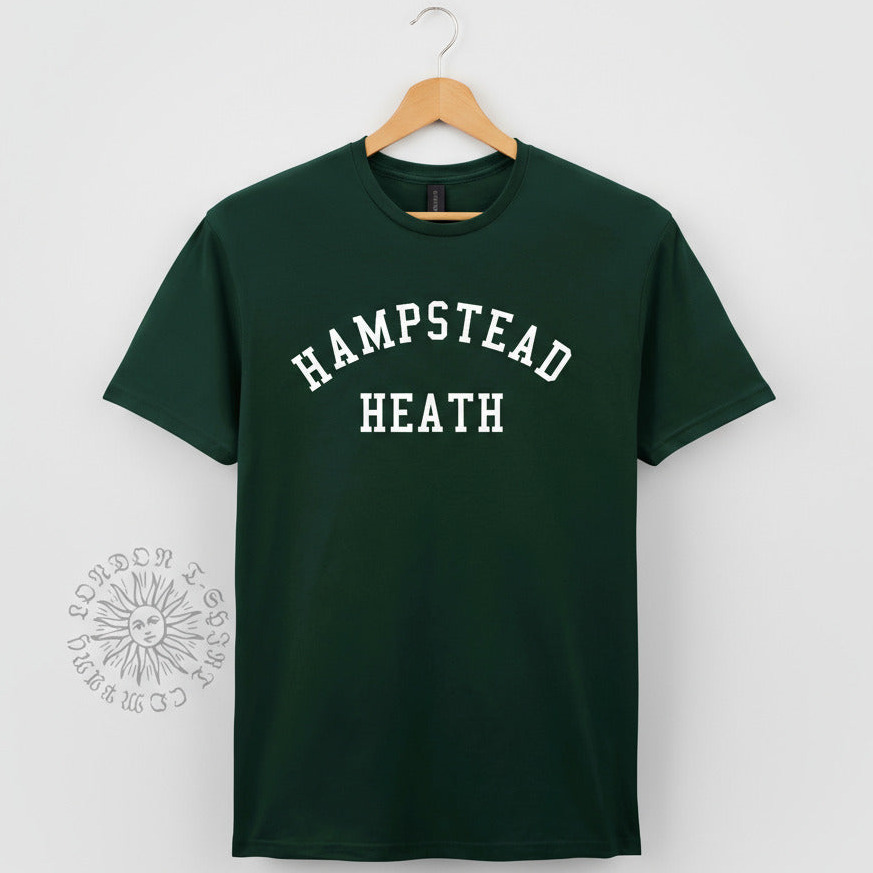 Hampstead Heath T-Shirt from our London collection.
🌳
Personalised version also available. 

#hampstead #hampsteadheath #london #londonwalks #hampsteadtshirt #gift #londonsouvenir #londongift #londonneighbourhoods