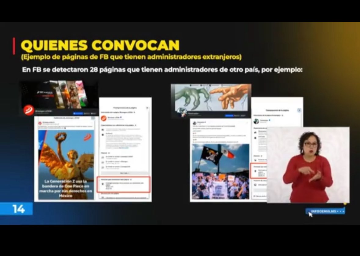 Mzavalagc's tweet photo. No pueden encontrar quién mató a la persona que asesinó al alcalde Carlos Manzo, pero se ponen a investigar quién ha convocado a la marcha del 15 de noviembre. Es  verdaderamente una irresponsabilidad 
Y la sorpresa : que los que convocan están en contra del gobierno. https://t.co/L0ldYWwRY0