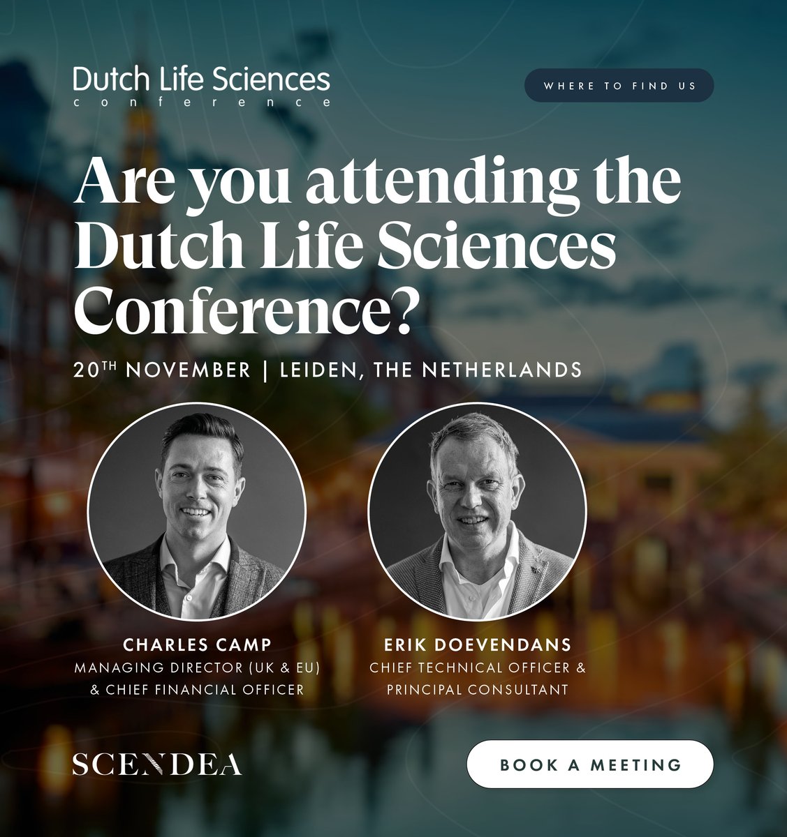 scendea's tweet image. Are you attending the Dutch Life Sciences Conference? With 1 week to go, now is the perfect opportunity to book a meeting with Scendea and discover how we can support your #drugdevelopment journey!
-
Get in touch to book a meeting: scendea.com/contact
-
#DutchLifeScience