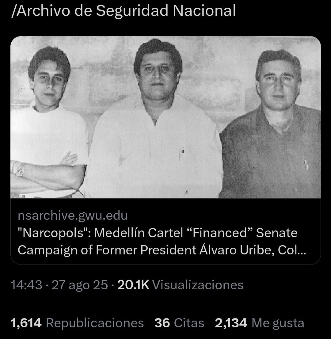 doctorcruz2021A's tweet photo. @JRehabilitador @UNODC @DEAHQ #UribeEsCulpable https://t.co/mSV139tYyZ