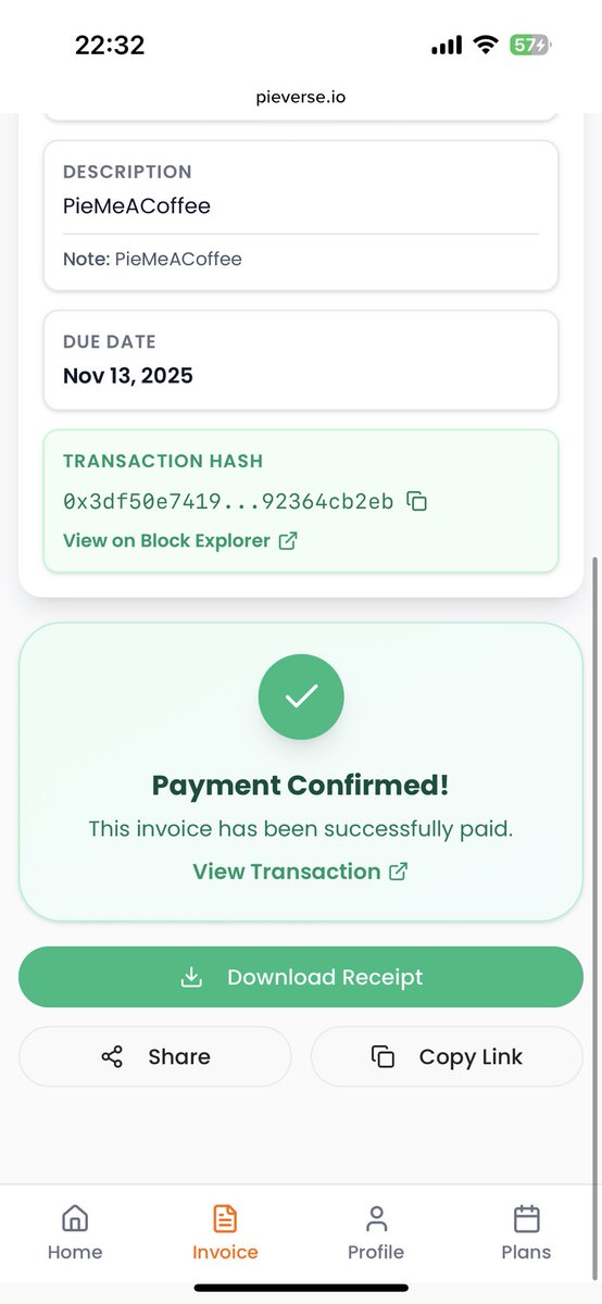 #Pieverse #PieMeACoffee #x402 这些话题，并且艾特 <a href="/pieverse_io/">pieverse</a>