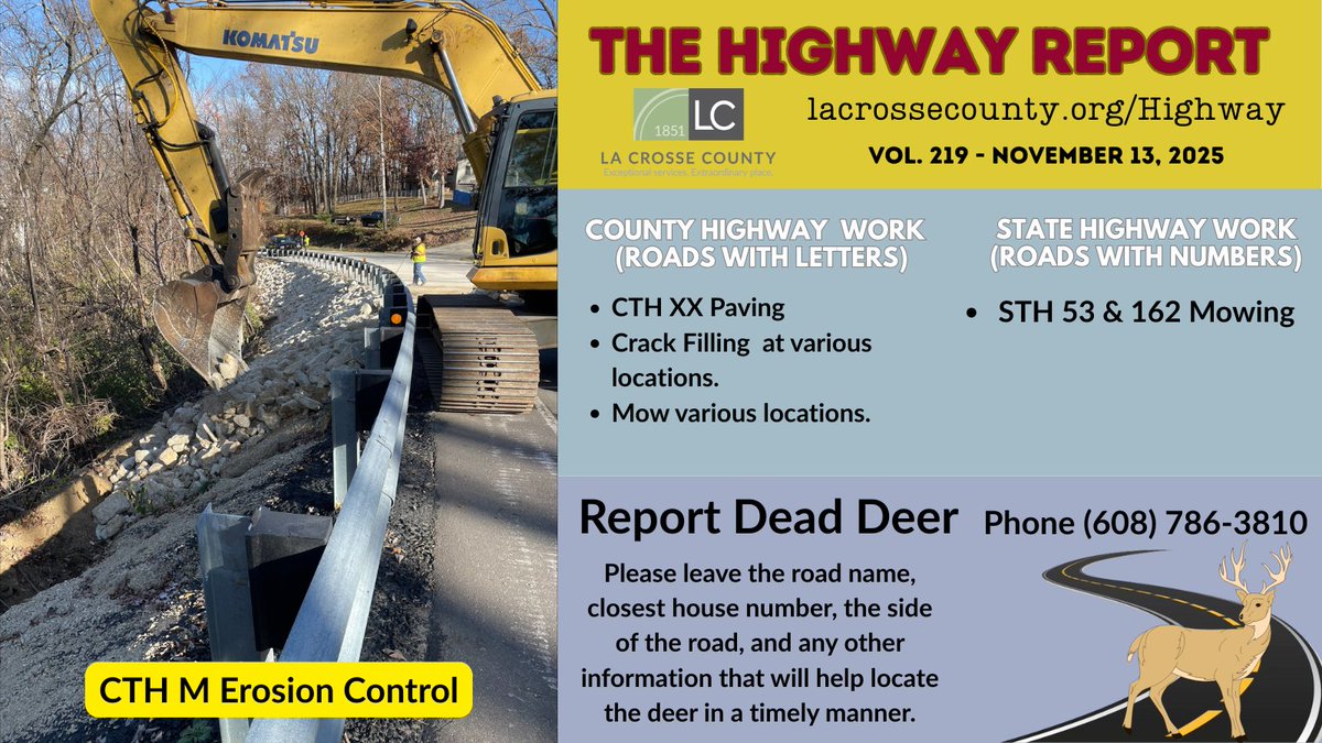 Our plans for next week.