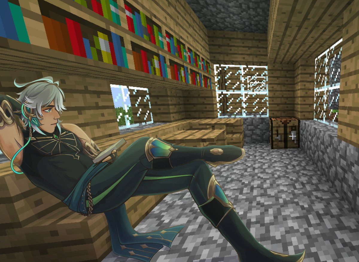 ClayQuail's tweet image. Collecting all my Minecraft art into one thread so you don't have to scroll for months! (1/?)