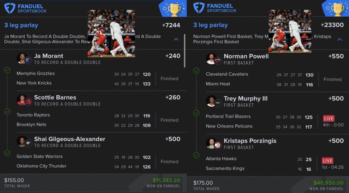 _dreamteambets's tweet image. $500 + Lifetime VIP to someone who ❤️’s &amp;amp; RT’s!

🚨 VIP IS LIVE 🚨

Been going crazy all NBA season +7244 ✅ +23300 ✅ back-to-back for FREE‼️

I’ve spent sleepless nights crafting these.

Now’s the time to lock in — 50% OFF for the first 50 people.
dubclub.win/r/p/pri-4ax3h/…
