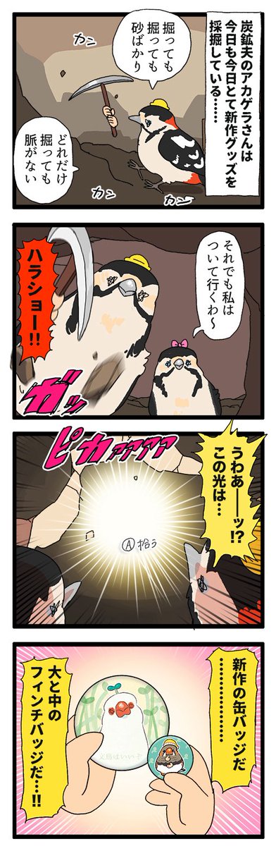 #鳥フェス神戸 いよいよ週末!
大きい缶バッジとちいこい缶バッジが、出ます😌✨
ポストカードは500円以上のお買い物をしてくれた方に差し上げます🤲