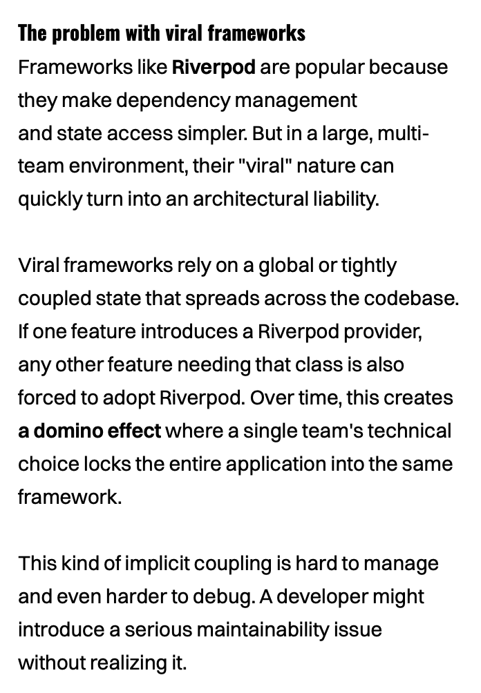 michael_lazebny's tweet image. Can&apos;t agree more with @LeanCodePl about #Riverpod!

#flutter #flutterdev