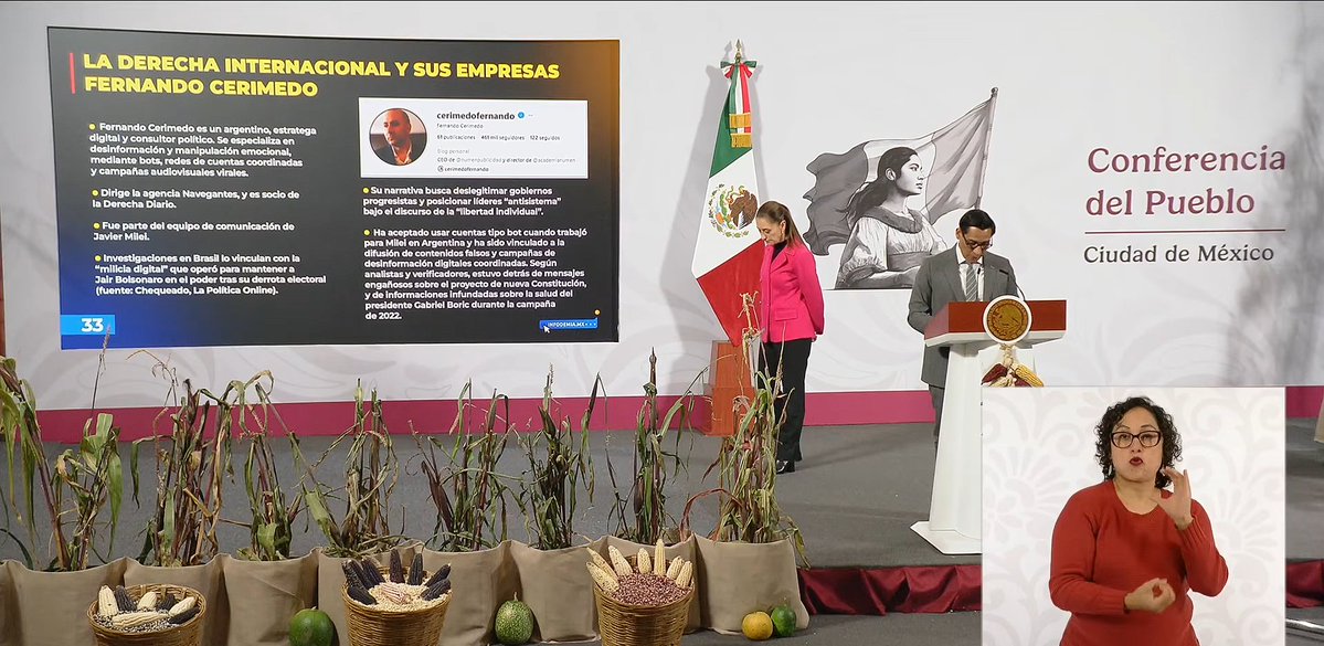 Juan_OrtizMX's tweet image. 🗳️📌 En la conferencia matutina de Claudia Sheinbaum dedicaron 20 minutos para exponer la &quot;investigación profunda&quot; sobre la marcha del 15N.

Los culpables: la derecha internacional.