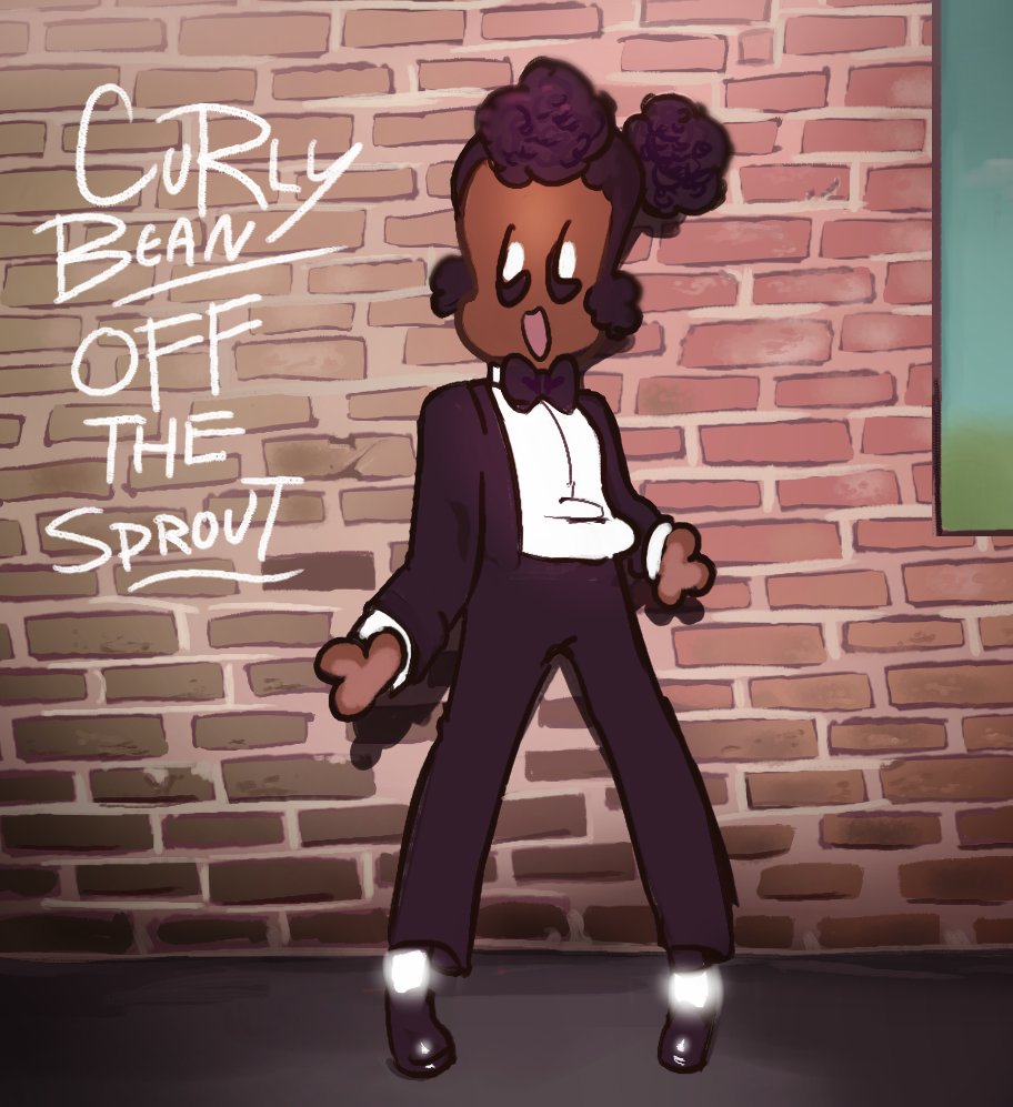 Curly Bean is ready to boogie!