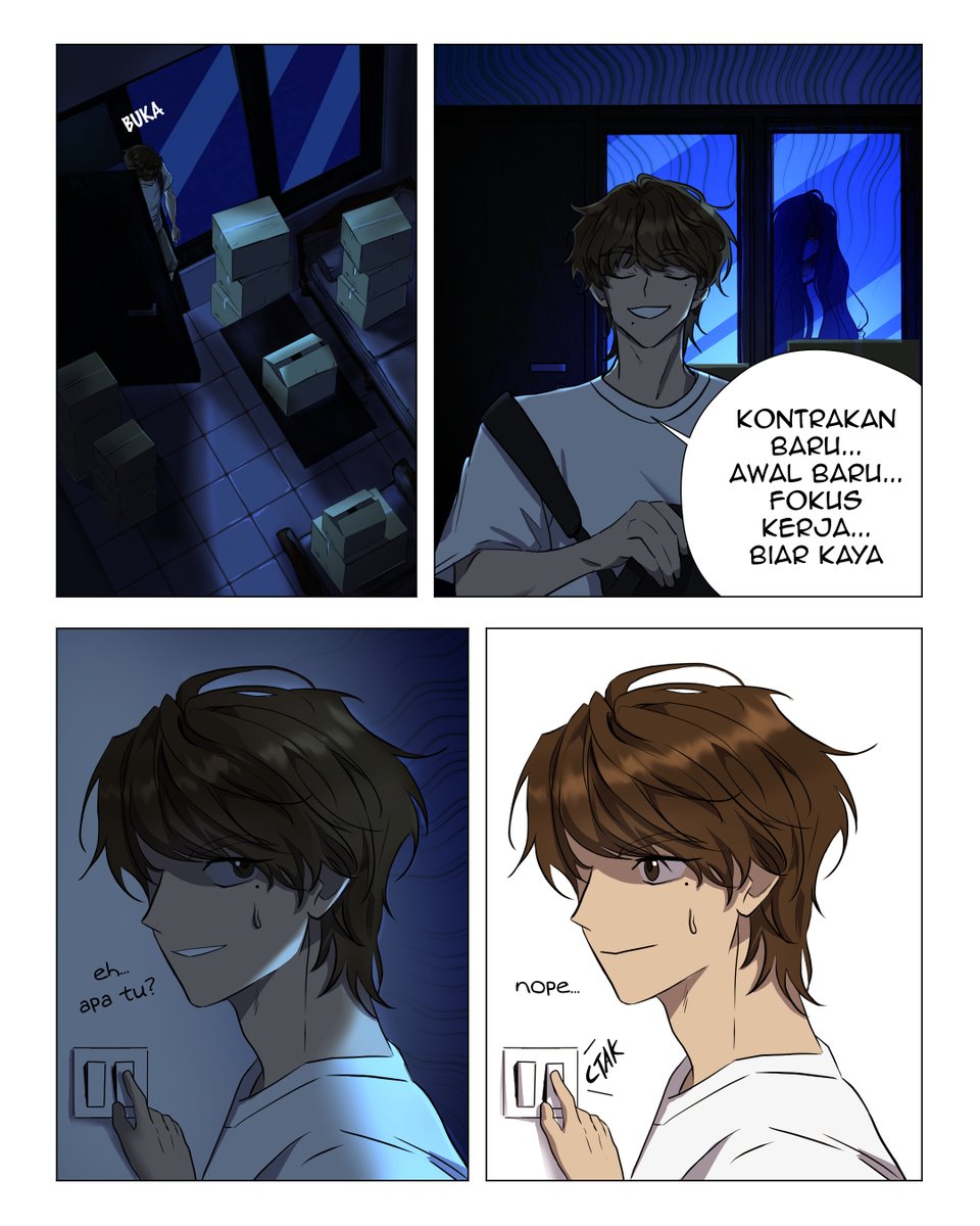 komikraksa's tweet photo. Penghuni baru di malam jumat 😏

#KomikRaksa
#KomikIndonesia #Komik #KomikHorror #HorrorComedy #KomikLokal #KomikStrip #MalamJumat #Kuntilanak https://t.co/HV2gZ2PcNA