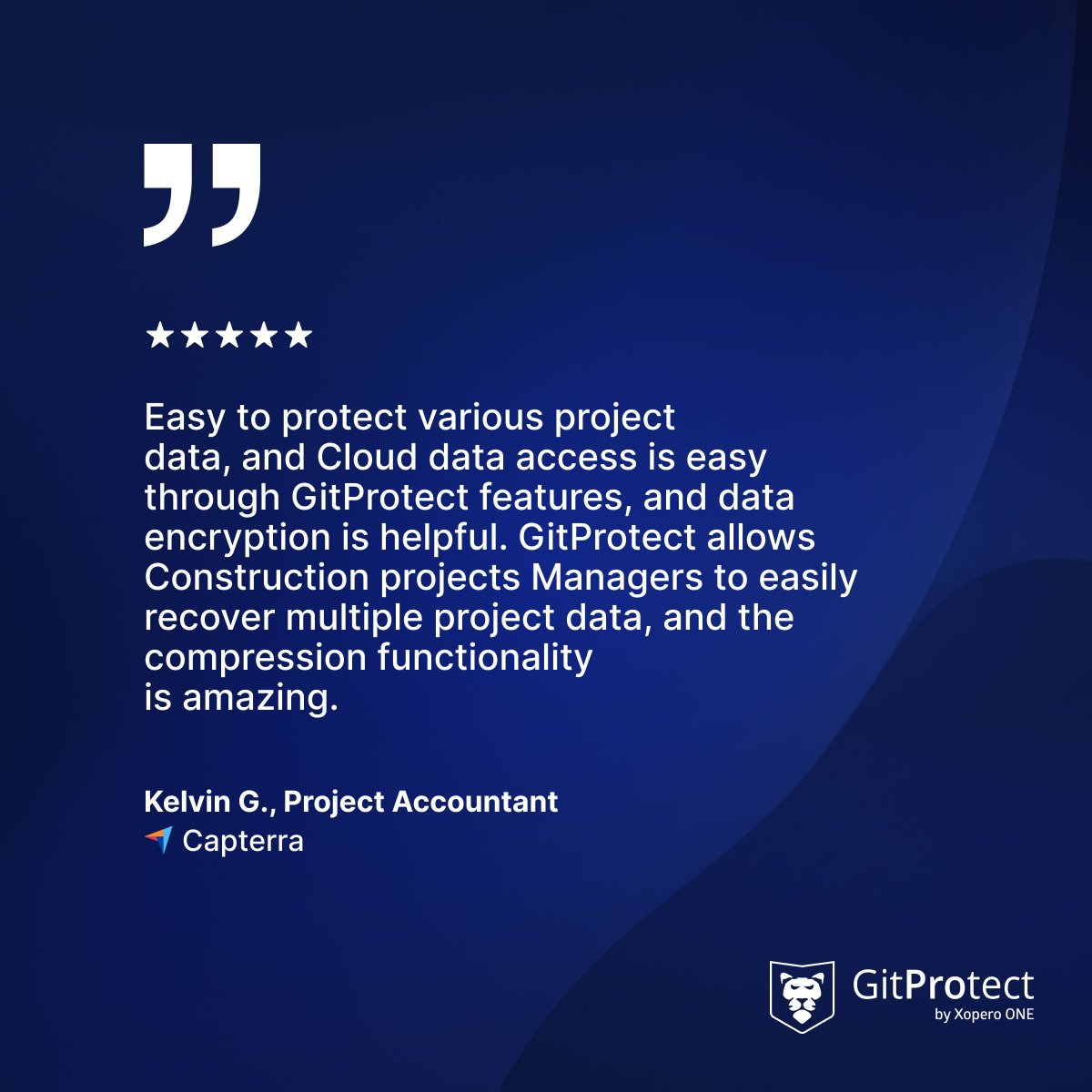 GitProtectio's tweet image. Every industry has its backbone — and in construction, data is just as critical as steel and concrete! 🚀

Our customers&apos; feedback is music to our ears! 🎶

Check out more on Capterra or leave your review: capterra.com/p/247717/GitPr…

#backup #GitProtect #DevOps