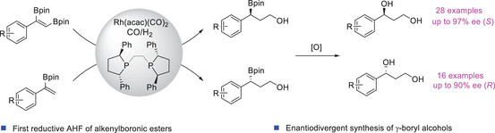 Boron_Chemistry's tweet photo. Enantiodivergent Rh-Catalyzed Reductive Hydroformylation of Alkenyl Boronic Esters (@angew_chem): https://t.co/3oaF6EC83t. https://t.co/8HqYkgOeqm