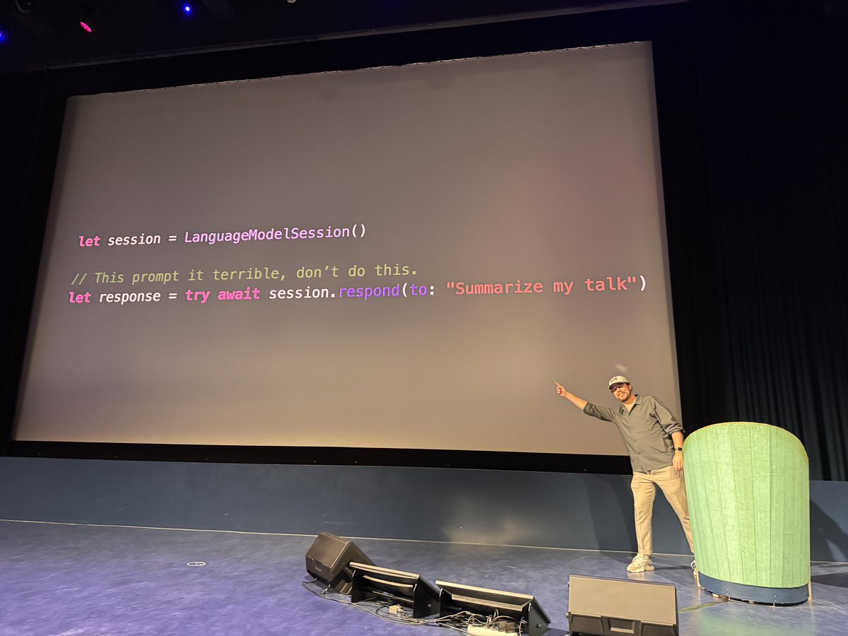 We can officially call <a href="/hiddevdploeg/">Hidde van der Ploeg</a> an engineer now: he has a code slide in his <a href="/iOSConf/">DO iOS</a> talk!