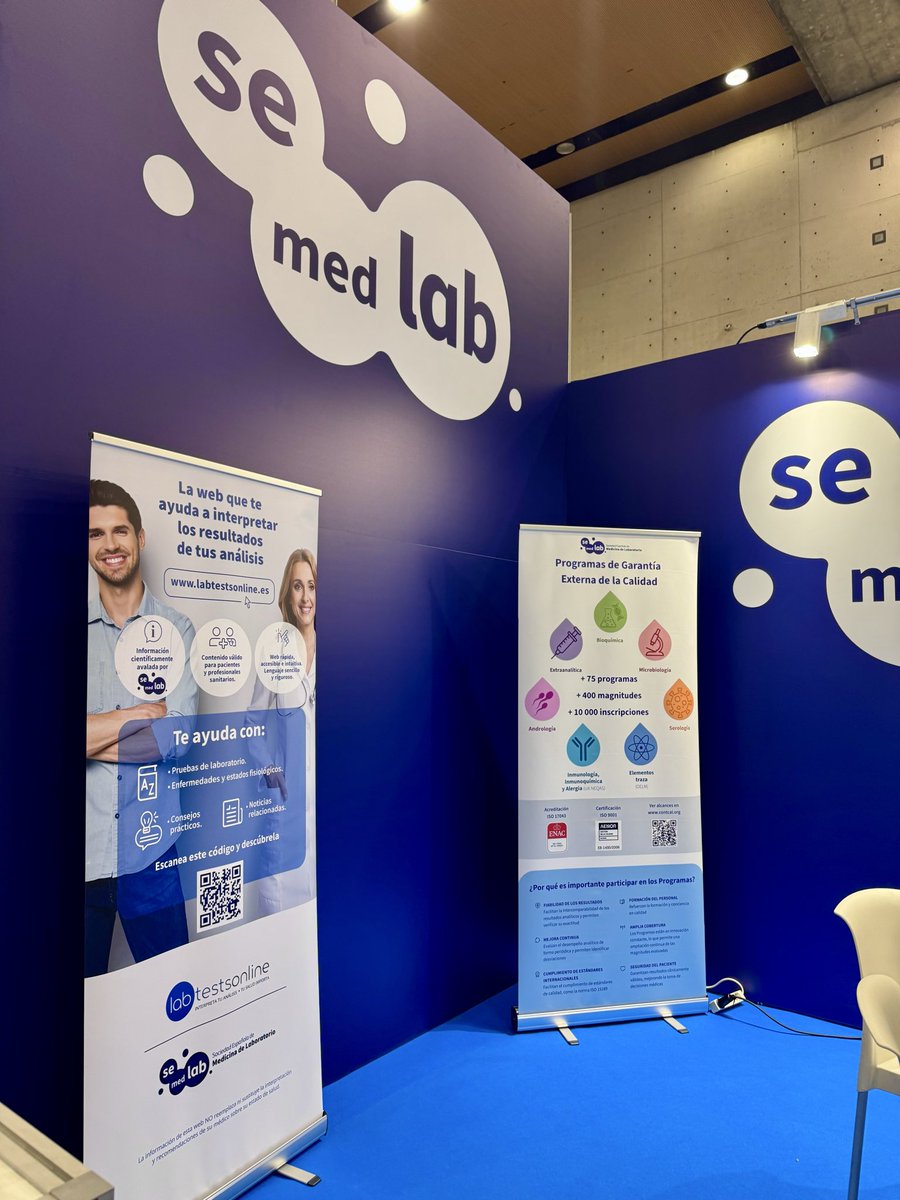 Semedlab's tweet image. 📌Asamblea General Ordinaria

Se ha habilitado una mesa electoral en el stand de la Sociedad #SEMEDLAB

👉Podrás emitir tu voto presencialmente entre las 10:30 y las 14:00 horas, y nuevamente entre las 15:00 y las 17:00 horas, previa identificación mediante DNI