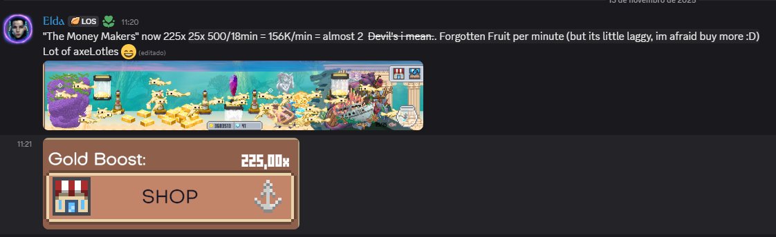 I'm really impressed with what the players can do, lol.
Note: I was worried that getting the "15x gold boost" would be a tough achievement.