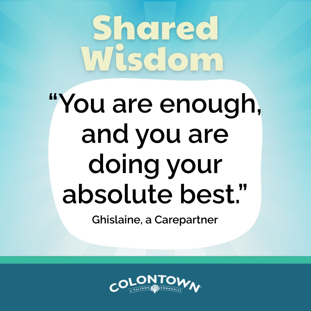 As Ghislaine reminds us, "Hindsight is 100% — but you make your decisions based on what you know now and as best you can." This National Caregiver Month, we honor every carepartner doing their best in the hardest moments. You are seen. You are appreciated. You are enough.