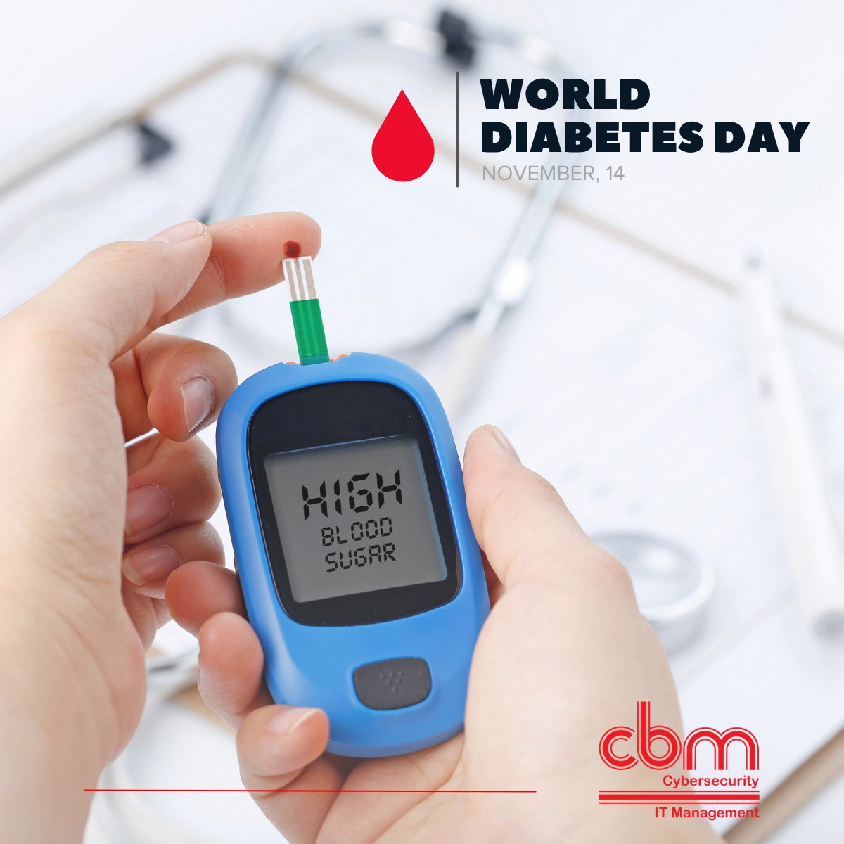 CBMTech's tweet image. 💙On #WorldDiabetesDay, we’re reminded that managing health is a lot like managing IT. It takes monitoring, prevention, and smart choices. At CBM Technology, we handle your #SystemHealth so you can focus on your real health. No sugar-coating needed.