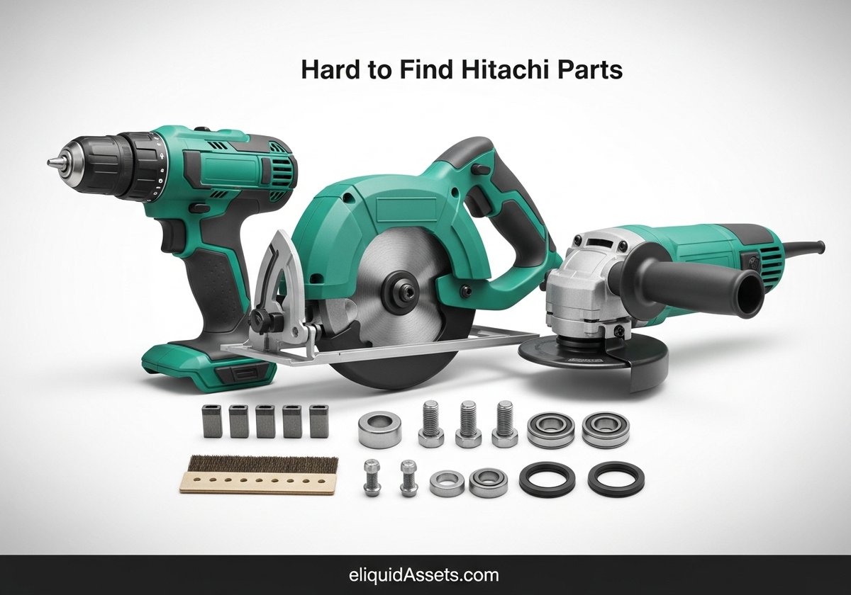 eLiquidAssets's tweet image. Don’t let a broken tool stop you. We specialize in sourcing rare Hitachi power tool parts. Fast processing &amp;amp; shipping – get the parts you need, quickly.  Find your solution: eliquidassets.com #HitachiParts #PowerToolRepair #HitachiTools