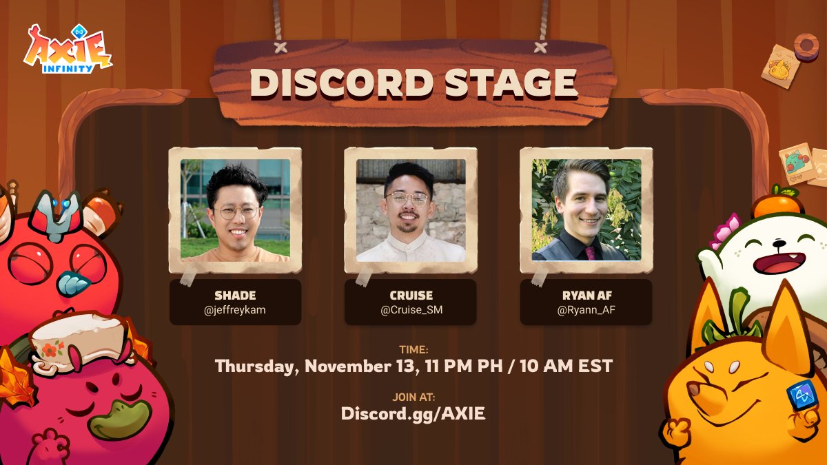 Lunacian, it's time.

Join us for updates on the future of Codex 👇

🔗 : discord.gg/axie