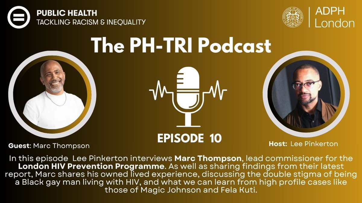 🗣️ “It felt like a full stop had been put on my life.”

Lead Commissioner Marc Thompson reflects on growing up Black &amp; gay in Brixton, living with HIV since 17 &amp; his work to end stigma in a powerful convo with Lee Pinkerton.

🎧 Listen now: bit.ly/3Lvy8EB

#EndHIVStigma