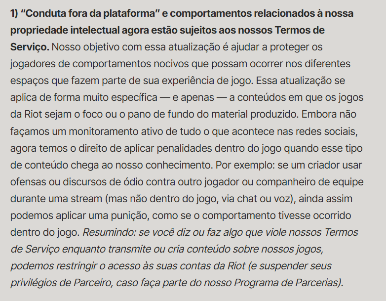 🚨O streamer Yiok foi banido permanentemente de todos os jogos da Riot Games!  

A punição foi aplicada por mau comportamento e falas extremamente inapropriadas durante transmissões, algo que passou a ser previsto nos Termos de Serviço da empresa desde dezembro do ano passado.