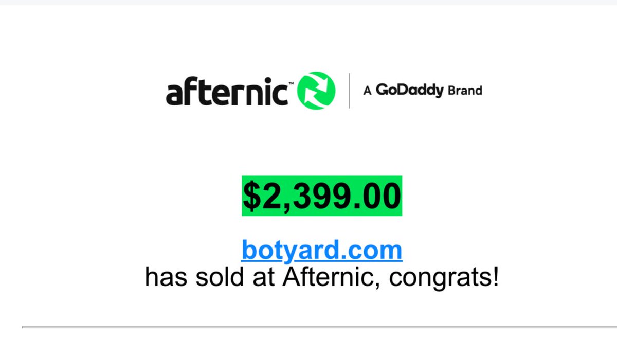 This was a passion domain I bought in like 2012. Weird to see it sell today, but grateful for the sale!