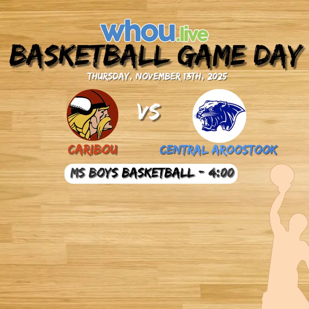 Just one game happening tonight on WHOU.live!

🏀Caribou at Central Aroostook MS Boys Basketball <a href="/4/">w</a>:00