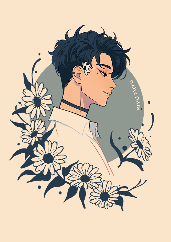 A more canon version of Min with shorter hair. I drew this about six months after Hakan, so it felt a bit harder - but I really wanted them to match

#oc