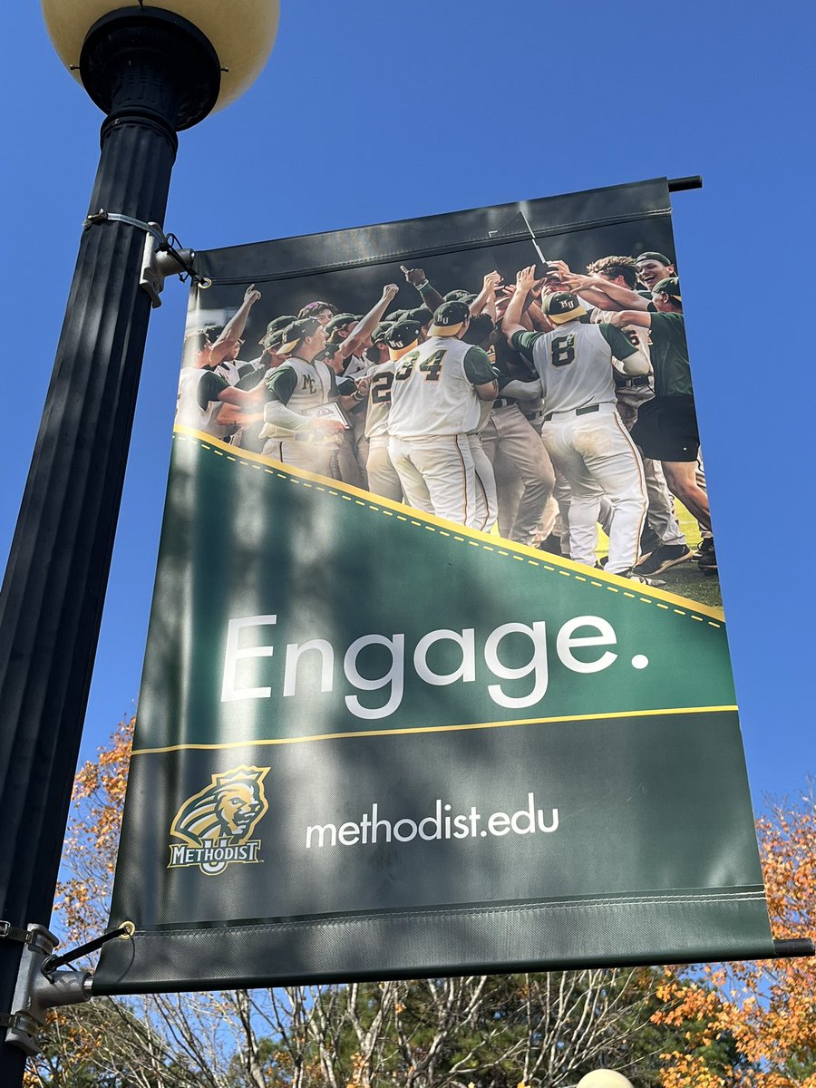 MethodistU_BSB's tweet image. Love the new signage at our admissions building!
#MethodistBaseball 🦁⚾️