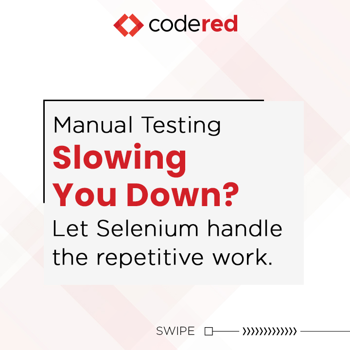 CodeRed_Pro's tweet image. Click less. Test smarter. 🚀
Master Selenium Automation Testing with our free course for beginners. and learn to automate clicks, sync your app, and handle dynamic elements like a pro.
💻 13 expert videos. 2 hours of online learning. No more manual testing!
👉 Start…