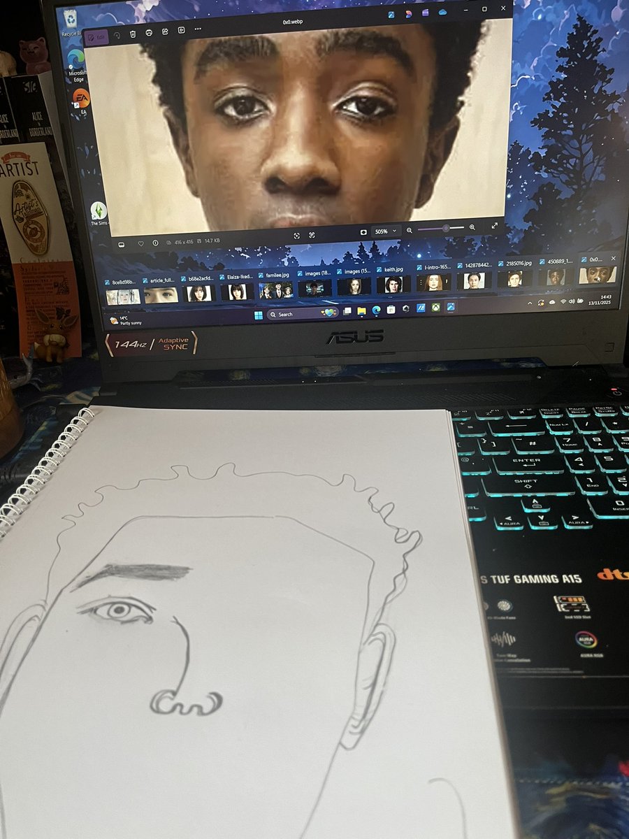 Don’t think I be able to as my art hand is super achy today due to the drawings this week and also work yesterday but seeing if I can add one more drawing this afternoon 🫶🏻🤞🏻

If not that is fine as I’m really happy with the 6 I managed to far ☺️